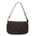 Louis Vuitton Pochette Accessoire  Canvas Clutch Bag