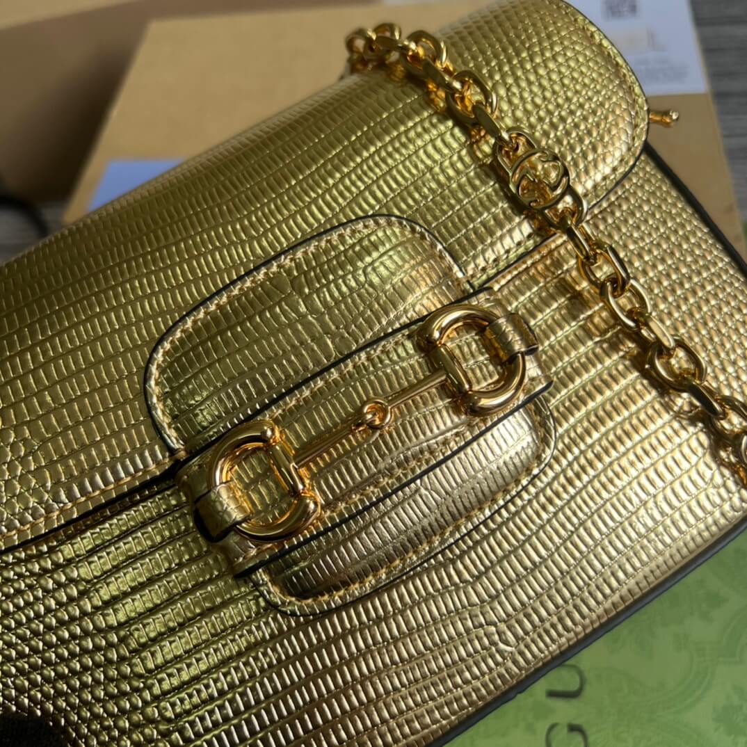 GC675801 Denim Dionysus Saddle bag 20.5cm golden color