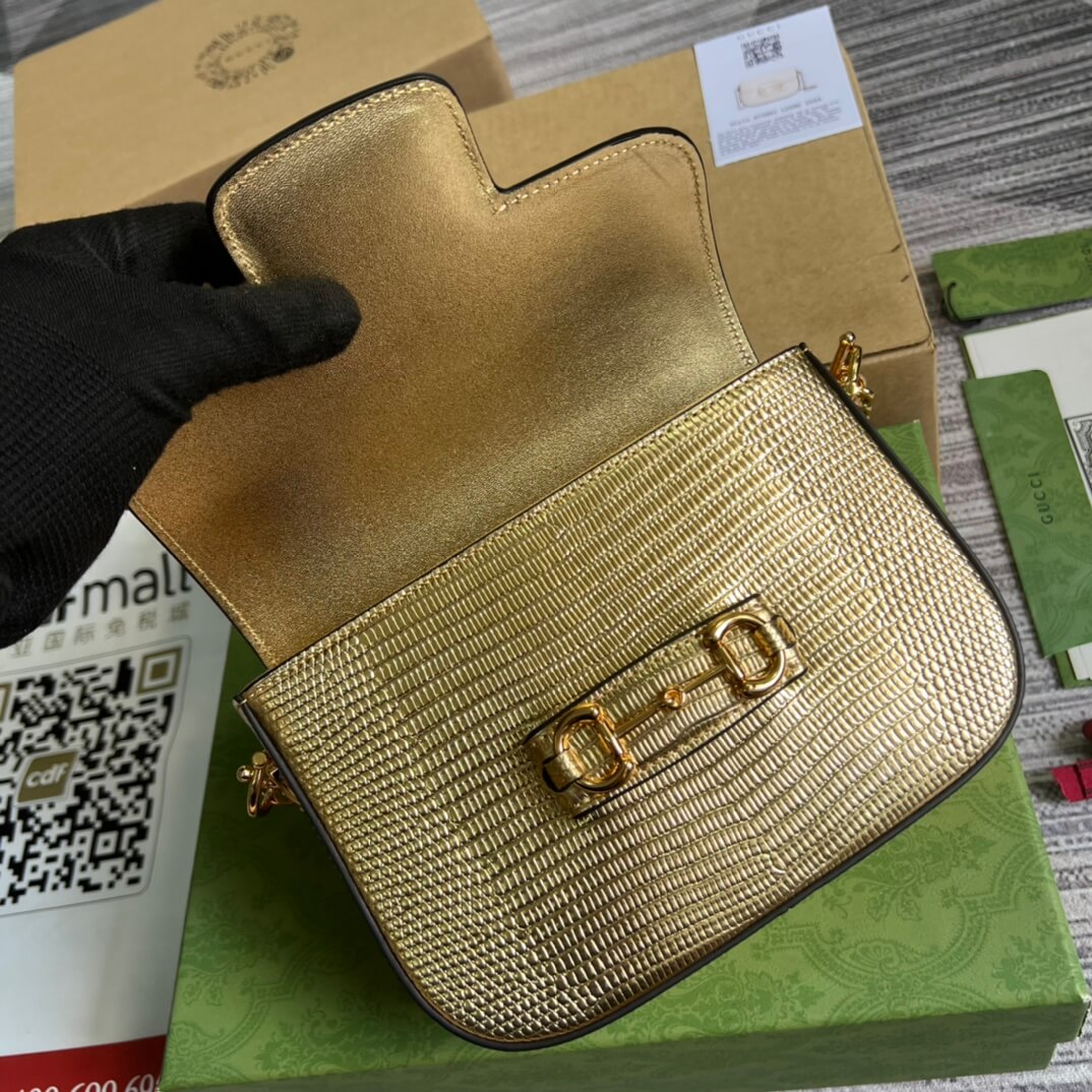 GC675801 Denim Dionysus Saddle bag 20.5cm golden color