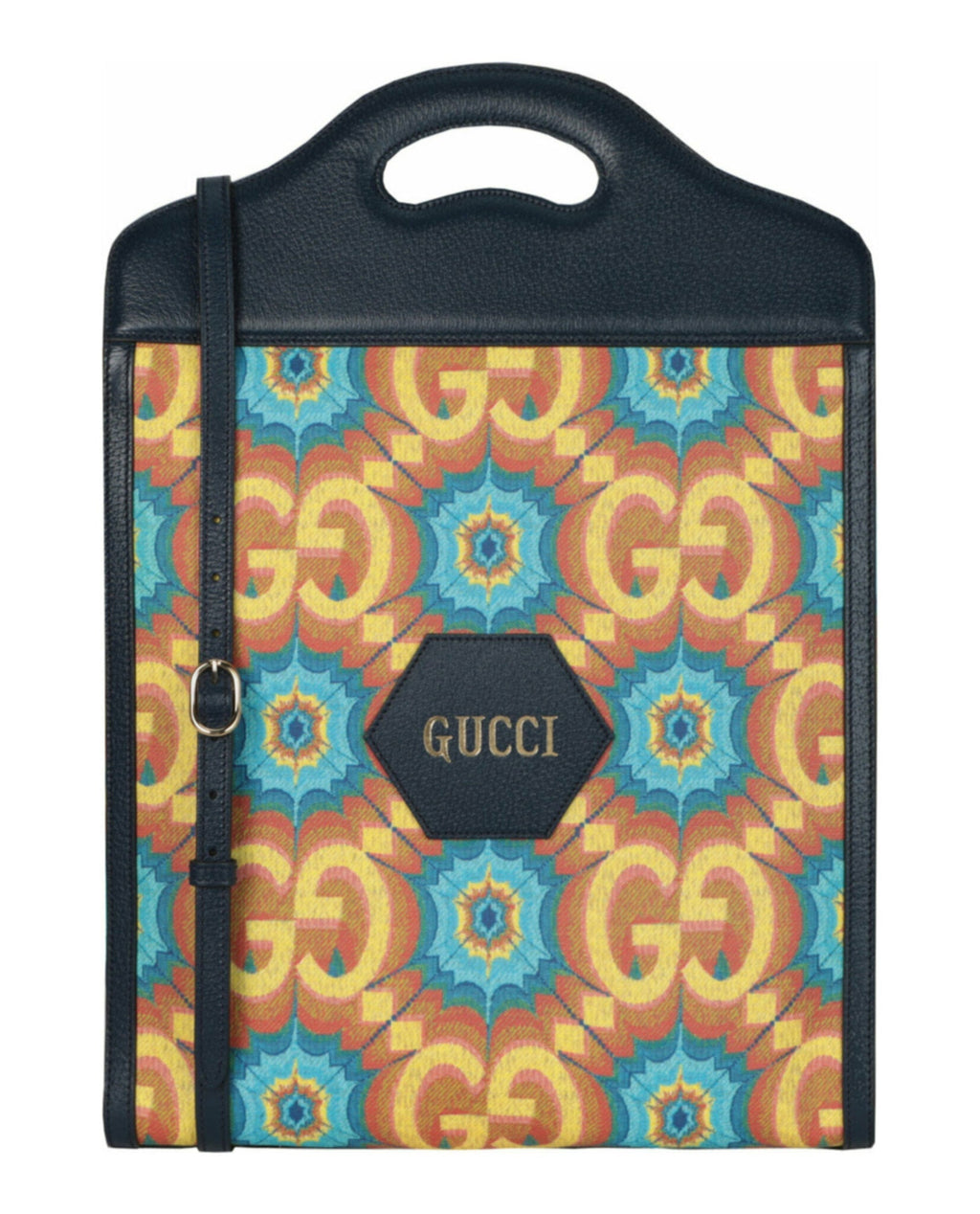 Gucci Womens Gucci Supreme Canvas Kaleidoscope 100th Anniversary Tote