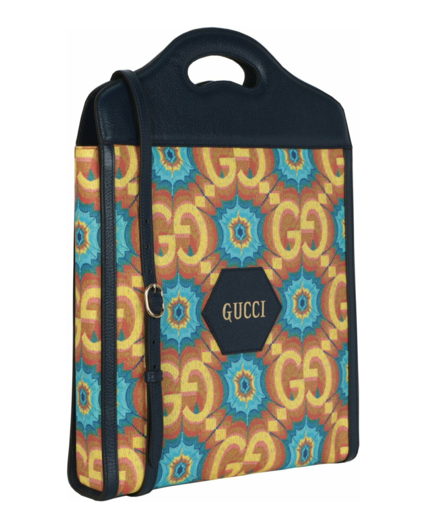 Gucci Womens Gucci Supreme Canvas Kaleidoscope 100th Anniversary Tote