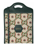 Gucci Womens Gucci Monogram Floral Pattern Jacquard 100th Anniversary Tote