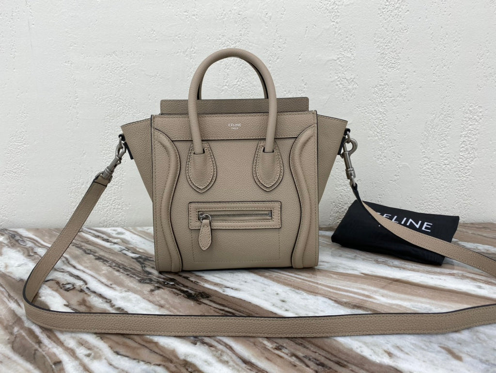 Top Quality Nano LuGucciage Bag In Drummed Light Brown For WomLB 8in/20cm 189243DRU.03UN