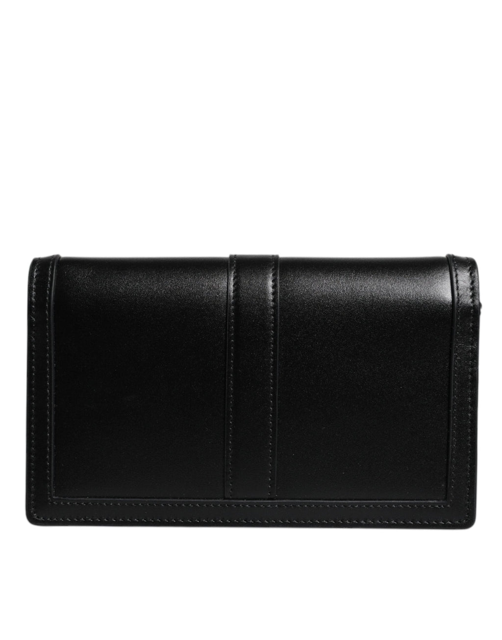 Versace Black Calfskin Leather Chain Strap Shoulder Crossbody Bag