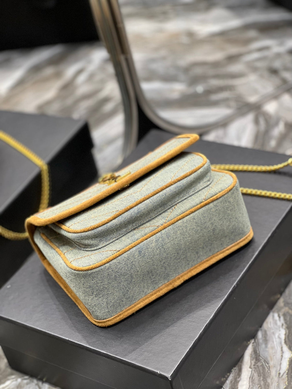 YSSL Niki Mini Chain Bag In Canvas For Women 8in/22cm YSL
