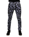 Dolce & Gabbana Black Logo Monogram Cotton Skinny Denim Jeans