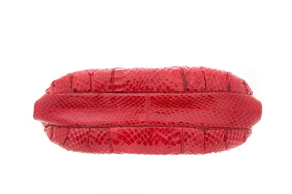 Judith Leiber Red Snake Clutch