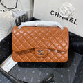 ChanelLarge Classic Handbag SiLouis Vuittoner Hardware Brown For Women, Women’s Handbags, Shoulder Bags 11.8in/30cm