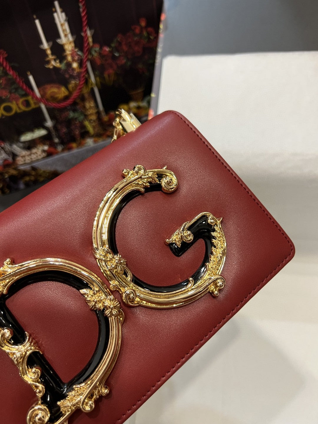 Nappa Girls Shoulder Bag Burgundy For Women 8.3in/21cm GLAMIÃ‚Â 