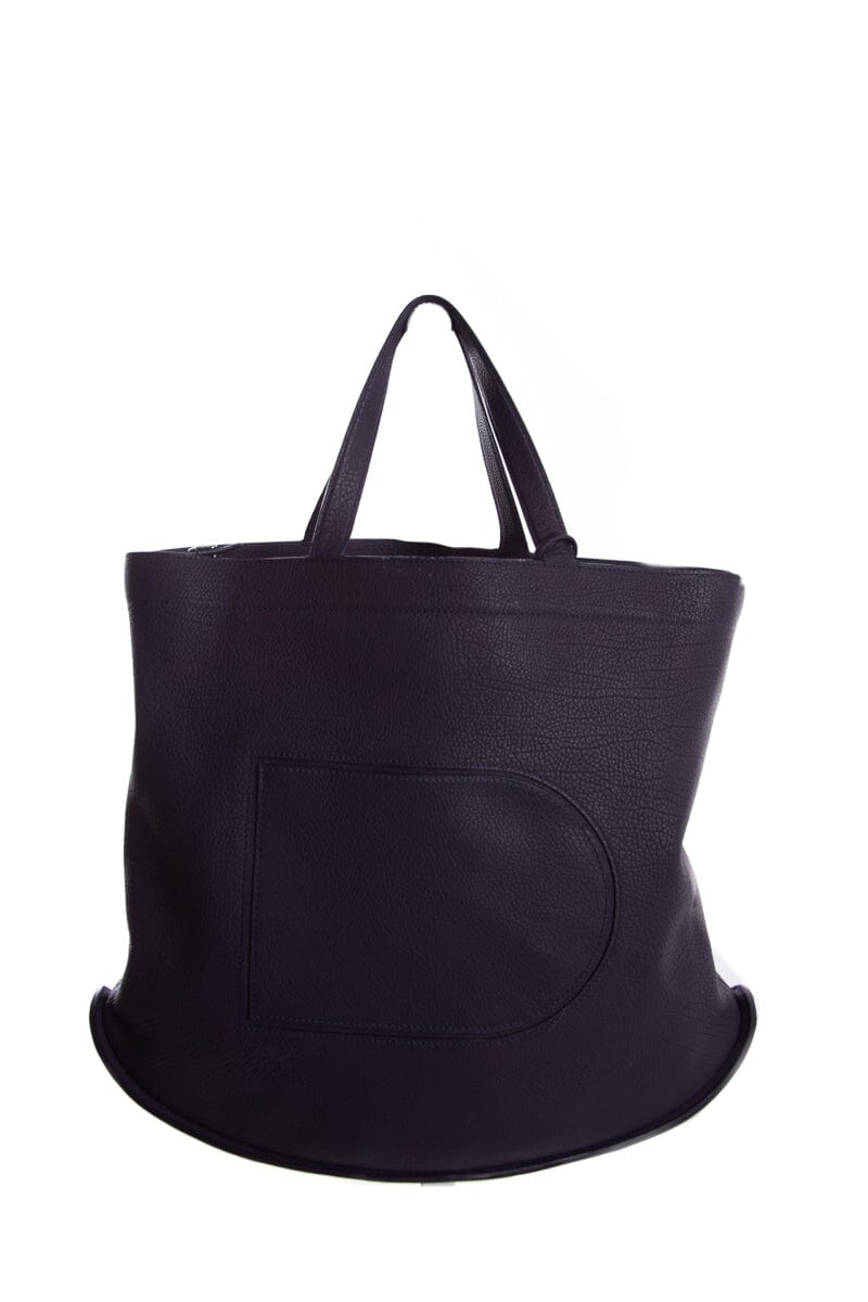 DeLouis Vuittonaux Navy Grained Leather Pin Cabas Shoulder Strap Tote
