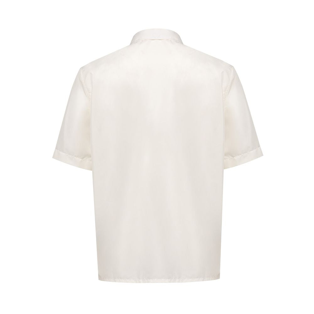 Dior White Polyester Shortsleeve Men's Shirt