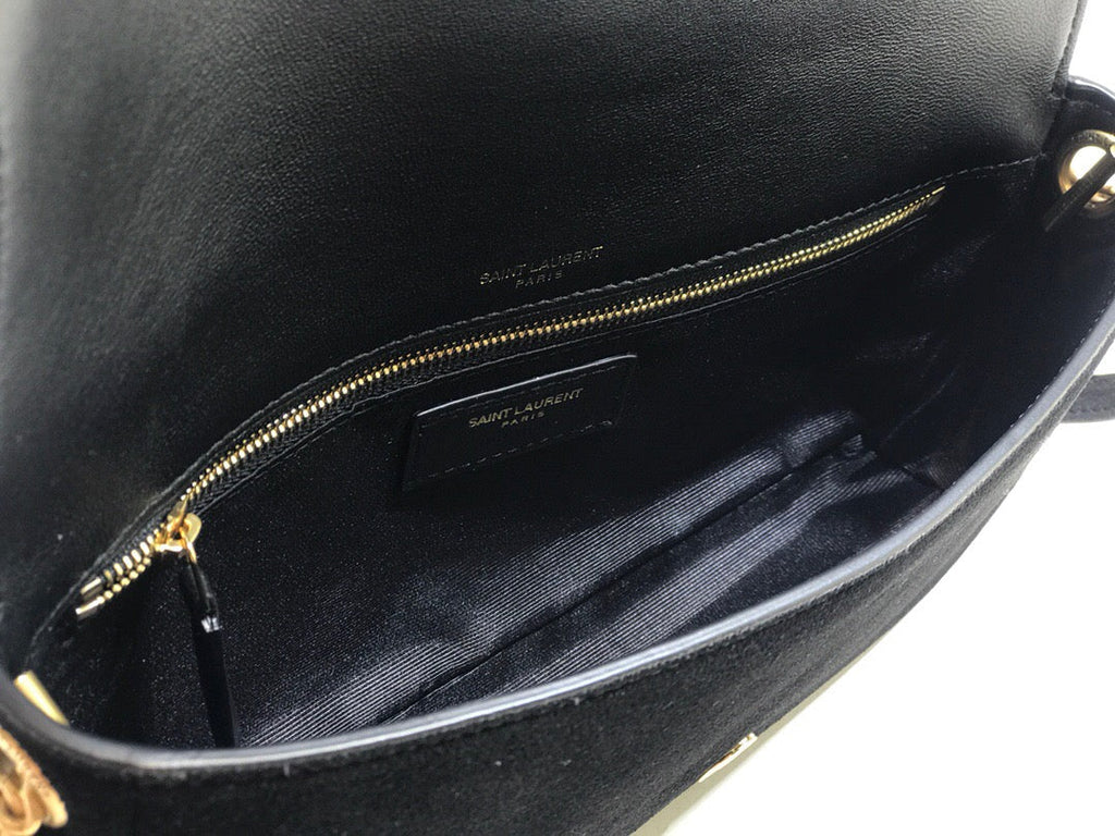 Kate Tassel Small Shoulder Bag Black For Women 10.2in/26cm YSL 6042760UD7W1011