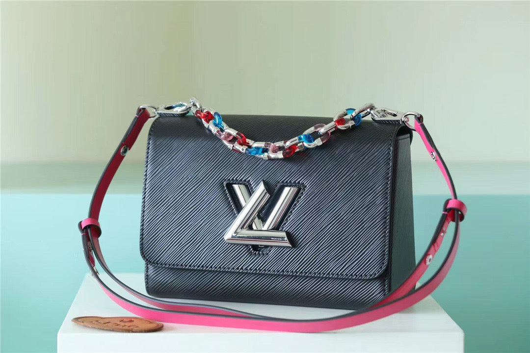 ouis Vuitton Twist MM Epi Black For Women,  Shoulder And Crossbody Bags 9.1in/23cm Louis VuittonÃƒâ€šÃ‚Â 