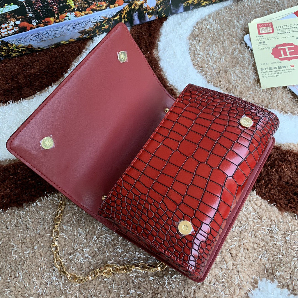 Girls CrossBody Bag Burgundy For Women 8.3in/21cm GLAMI