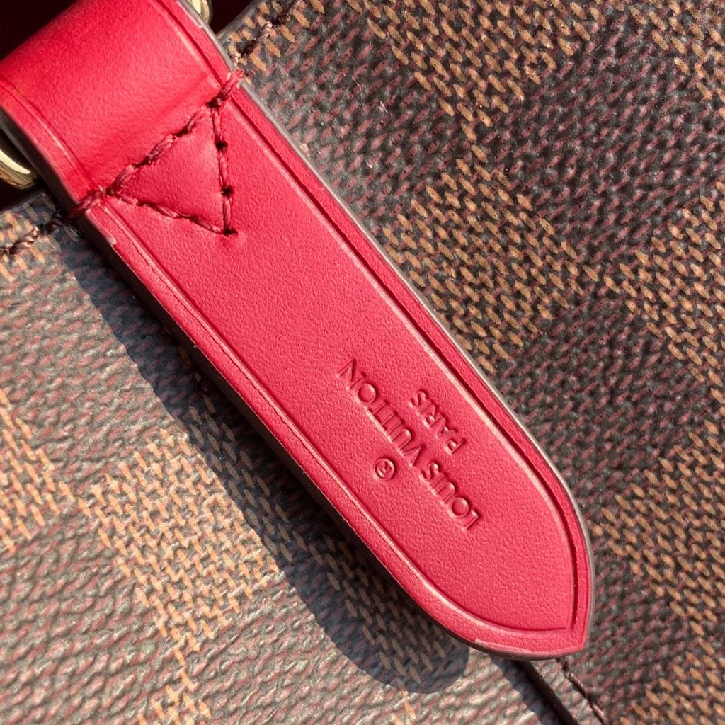 Louis Vuitton NeoNoe MM Bucket Bag Damier Ebene Canvas Cherry Berry For Women,  Shoulder And Crossbody Bags 10.2in/26cm Louis Vuitton N40214