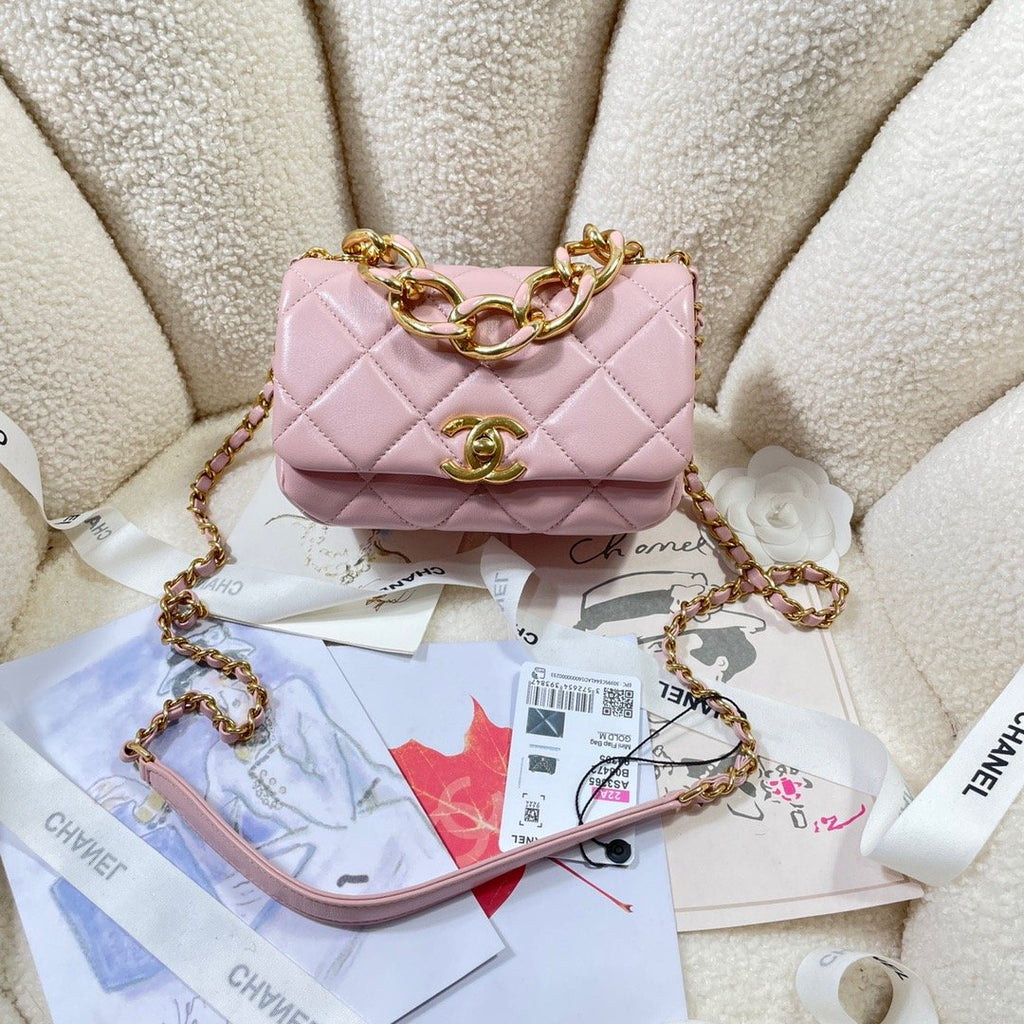 ChanelMini GlamIap Bag Gold Hardware PiNike For Women Handbags, Shoulder Bags 6.7in/17cm AS3365