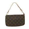Louis Vuitton Pochette Accessoire  Canvas Clutch Bag