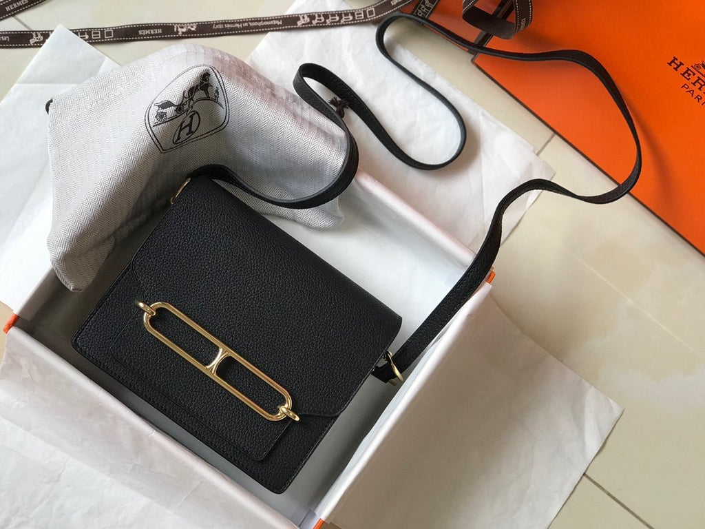 Mini Evercolor Sac Roulis 19 Black For Women, Handbags, Shoulder Bags 7.5in/19cm