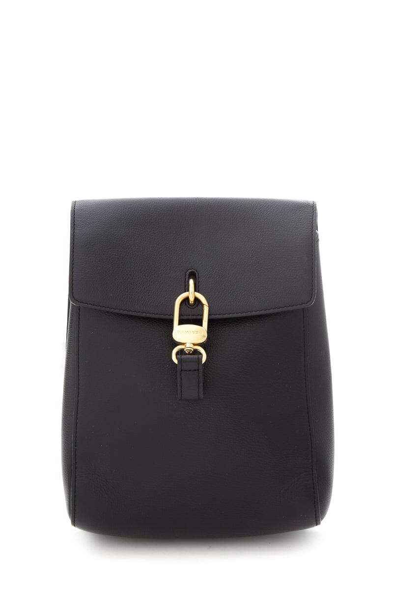 DeLouis Vuittonaux Black Leather Crossbody