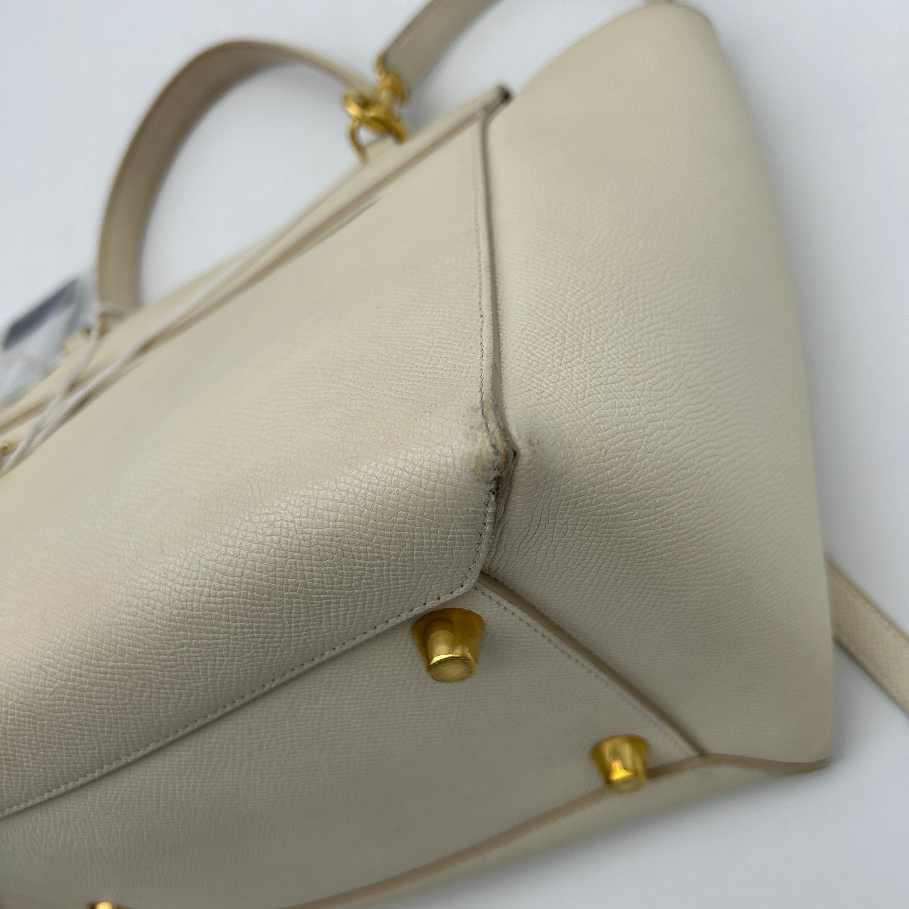 Celineline Beige Belt Shoulder Bag