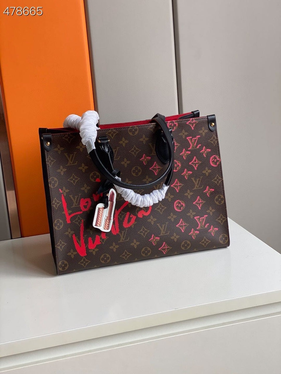 Top Quality Onthego MM Fall In Love Monogram Heart Tote Bag Brown For Women 35cm Top Quality