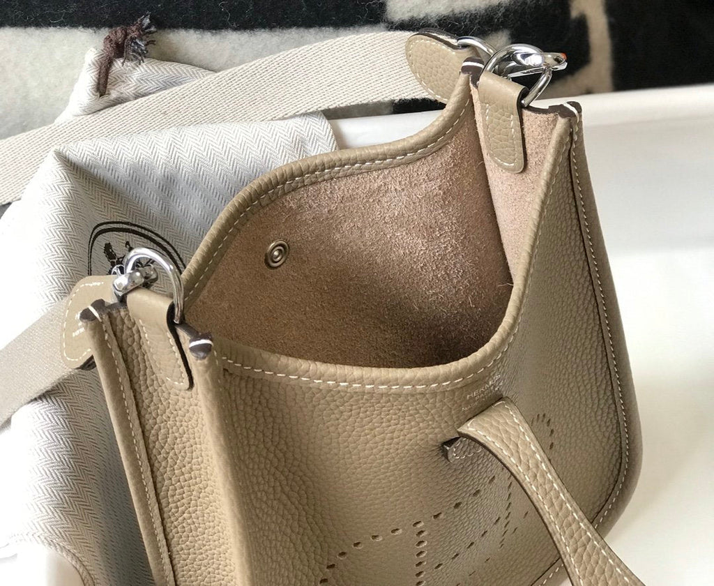 Evelyne 16 Amazone Bag Greige With SiLouis Vuittoner-Toned Hardware For Women, Shoulder And Crossbody Bags 6.3in/16cm