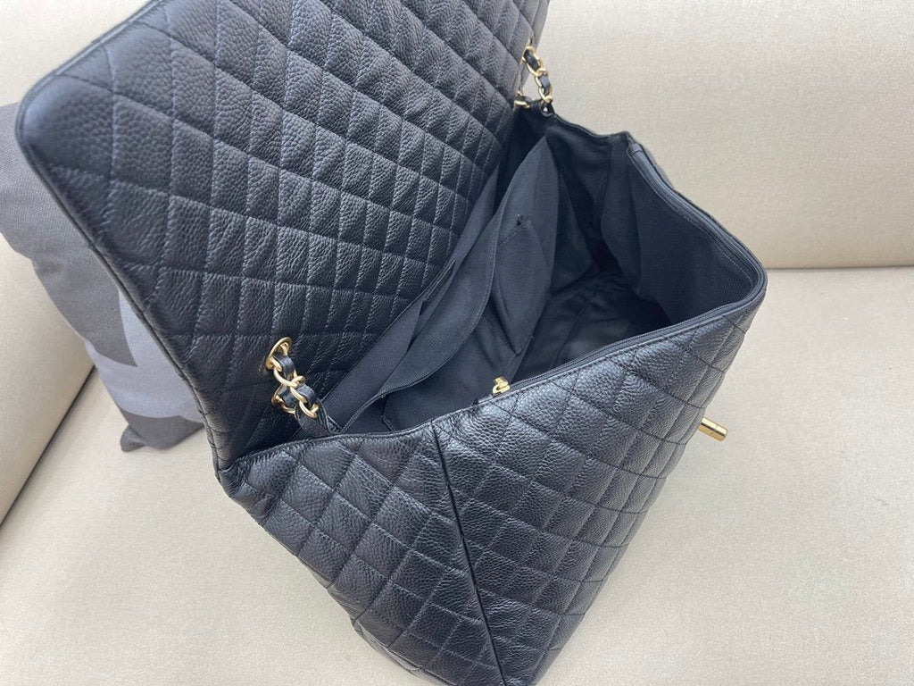 CHL CoCo LuGucciage Gold Toned Hardware 46cm Black For WomLB