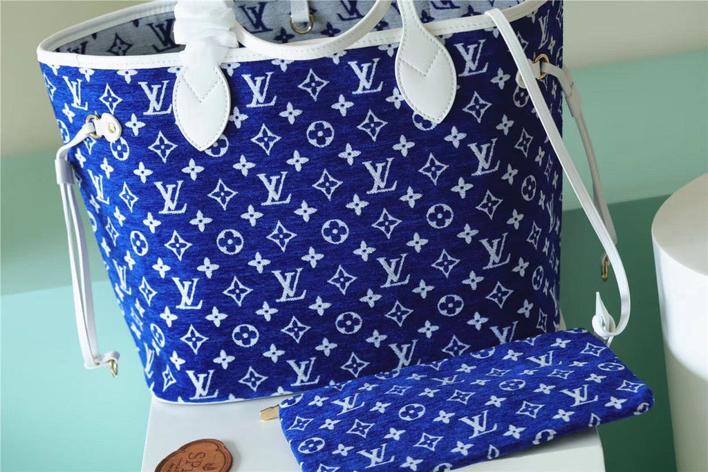 Louis Vuitton Neverfull MM Monogram Blue For Women,  Shoulder And Crossbody Bags 12.2in/31cmLouis Vuitton M46220