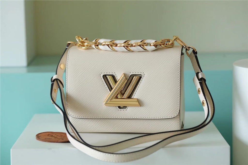 Louis Vuitton Twist MM Epi White For Women, WomenÃƒÂ¢Ã¢â€šÂ¬Ã¢â€žÂ¢s Bags, Shoulder And Crossbody Bags 9.1in/23cm Louis Vuitton
