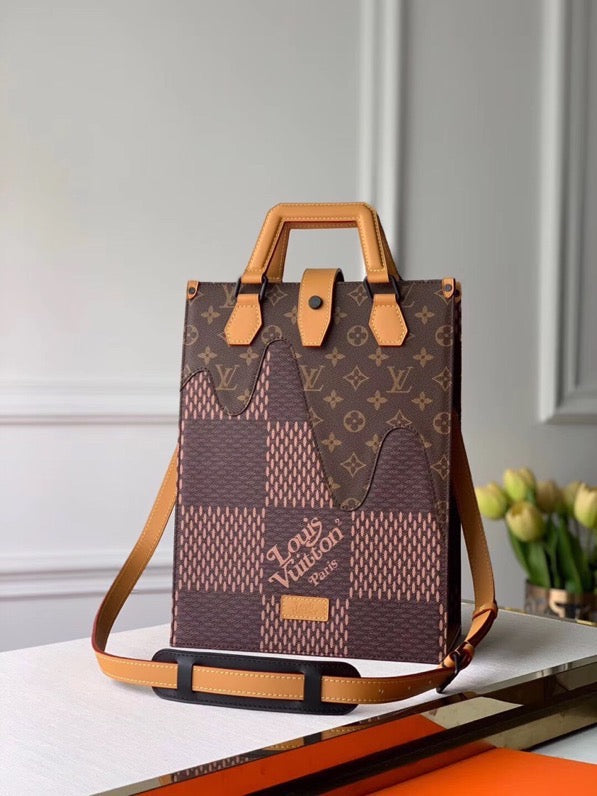 Louis Vuitton Nigo Mini Tote Bag Damier Ebene And Monogram Canvas For Women, WoBags, Shoulder And Crossbody Bags 13.8in/35cm Louis Vuitton N40355