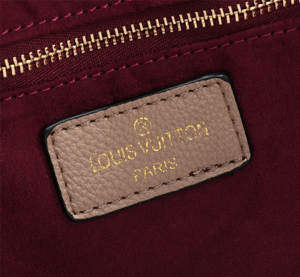 Louis Vuitton Neverfull MM Tote Bag Monogram Empreinte Tourterelle Gray For Women,  Shoulder Bags 12.2in/31cm Louis Vuitton M45686
