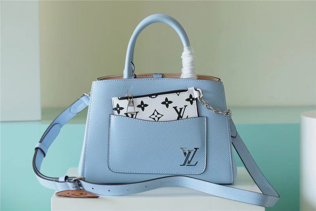 Louis Vuitton Marelle Epi Bleu Nuage Blue For Women, WomenÃƒÂ¢Ã¢â€šÂ¬Ã¢â€žÂ¢s Handbags, Shoulder And Crossbody Bags 9.8in/25cm Louis Vuitton M59486