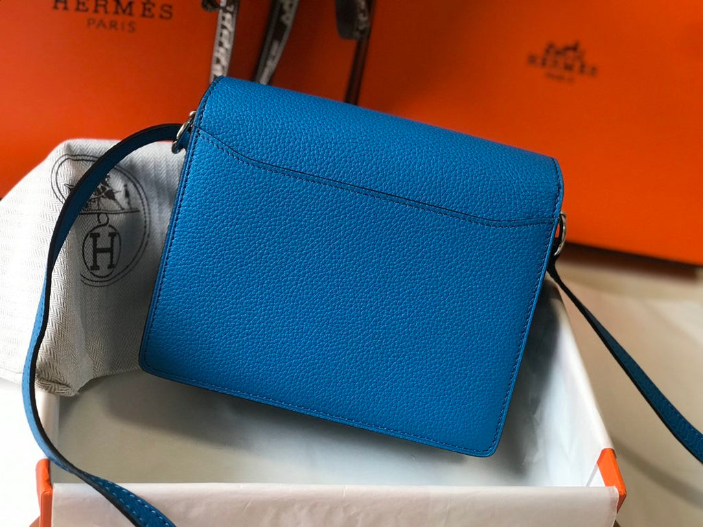 Mini Evercolor Sac Roulis 19 Blue For Women, Handbags, Shoulder Bags 7.5in/19cm