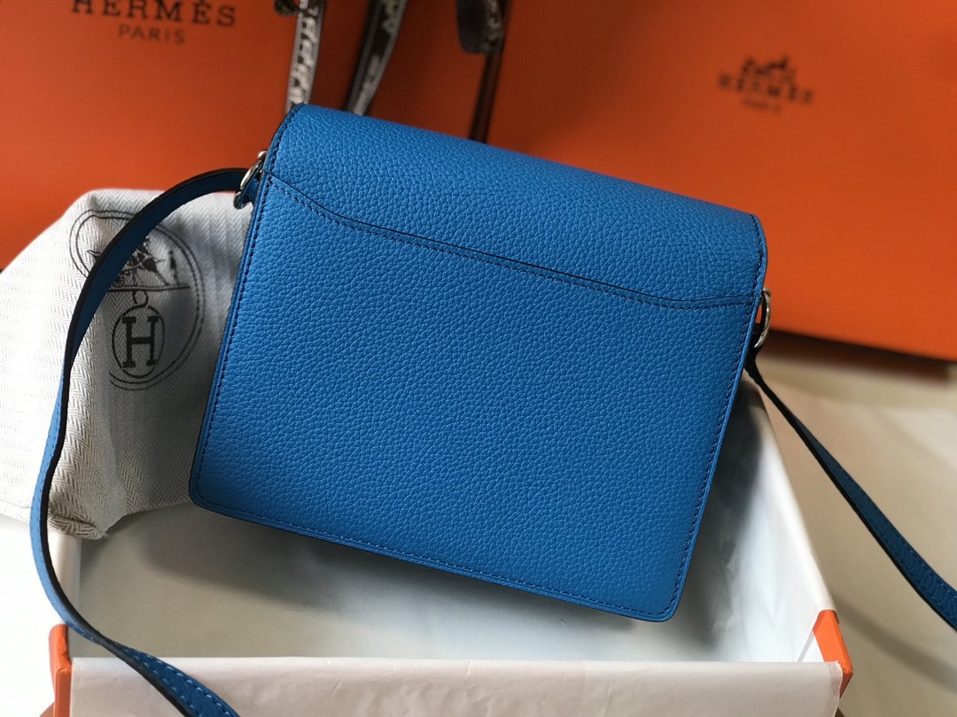 Mini Evercolor Sac Roulis 19 Blue For Women, Handbags, Shoulder Bags 7.5in/19cm