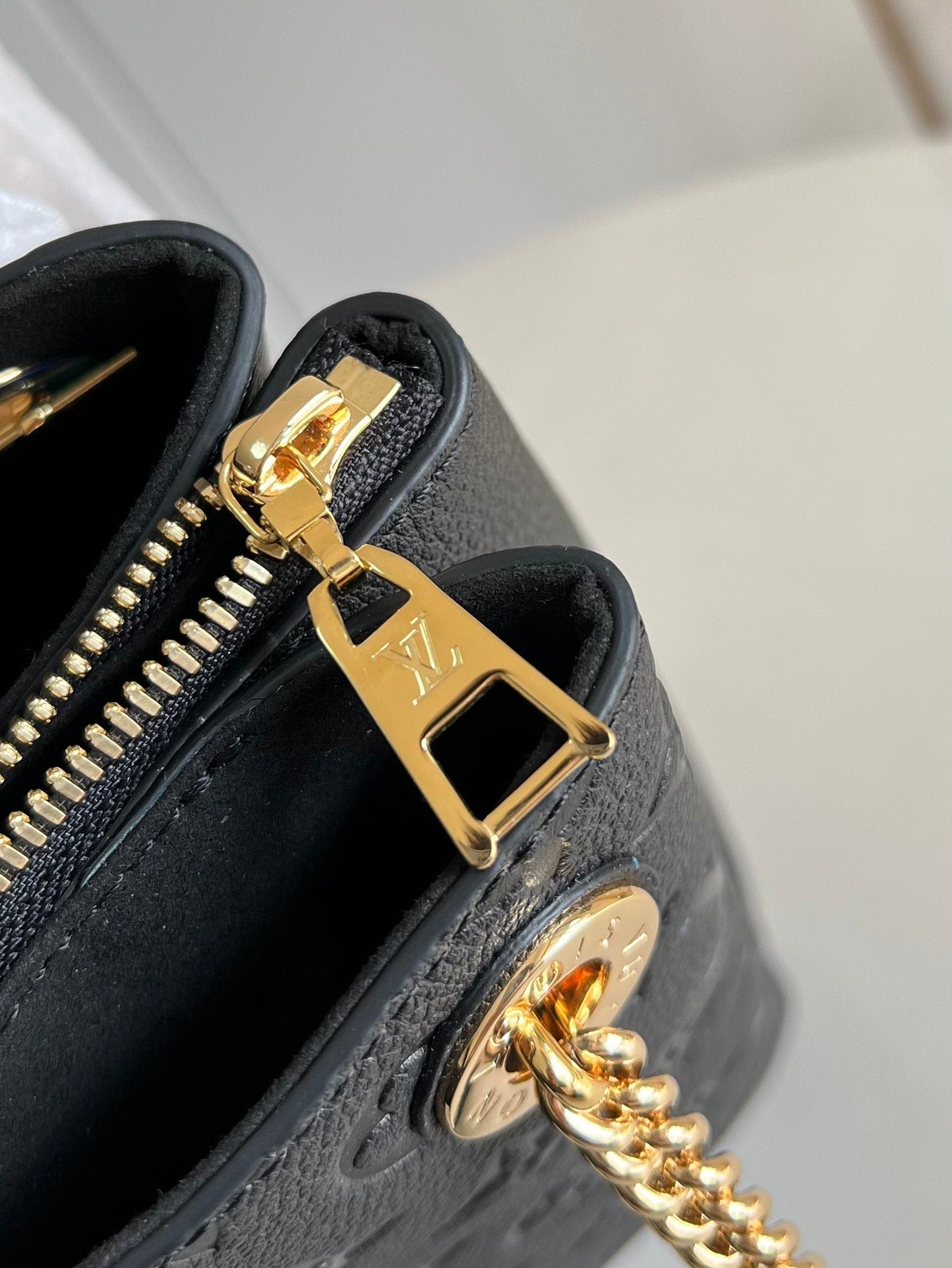 Louis Vuitton Surene MM Monogram Empreinte Black For Women,  Shoulder Bags 14.6in/37cm Louis Vuitton M43758