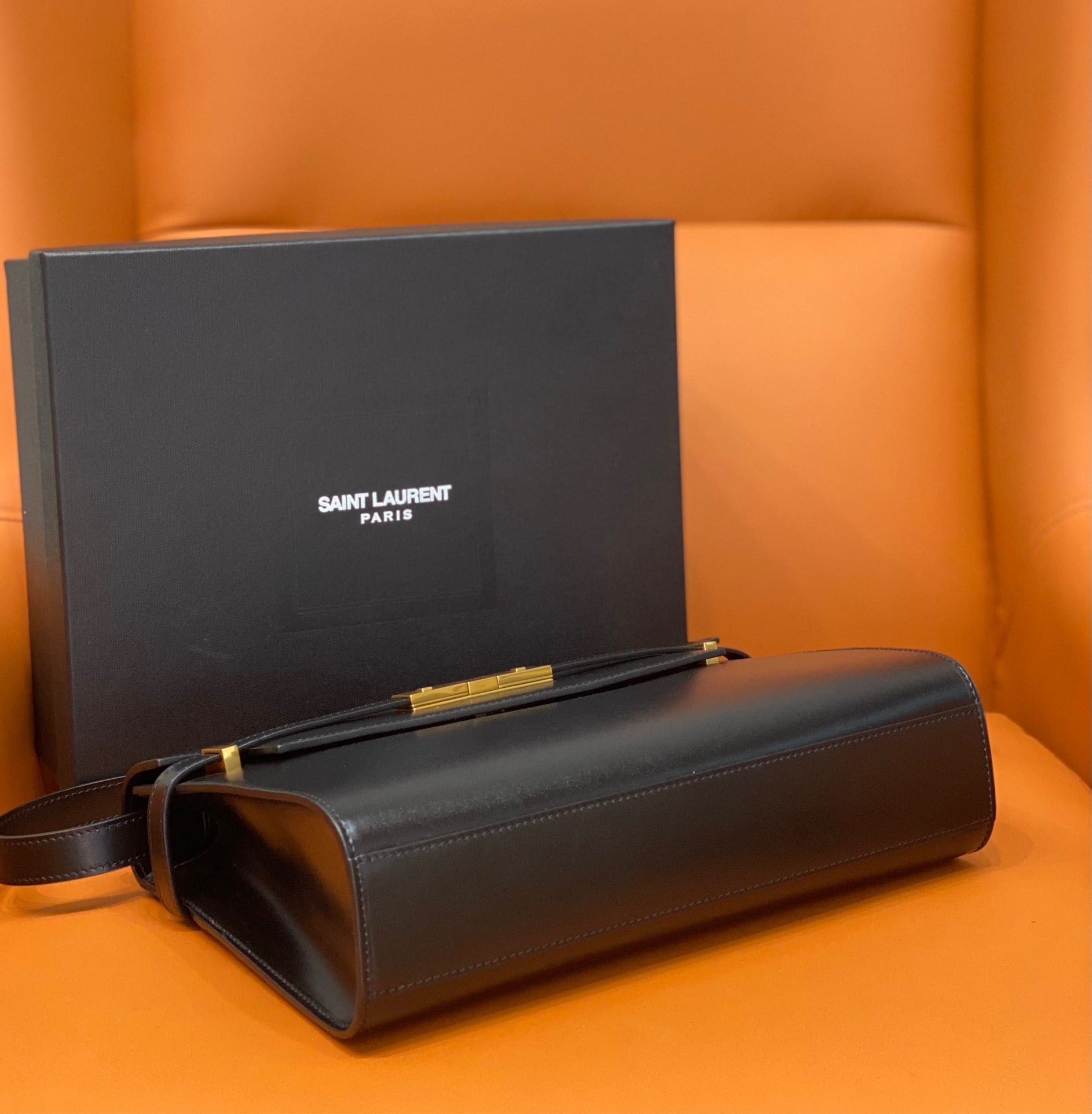 Manhattan Shoulder Bag Black For Women 11.4in/29cm YSL 5792710SX0W1000