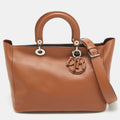 Dior Br Leather Diorissimo Zip Shopper Tote..