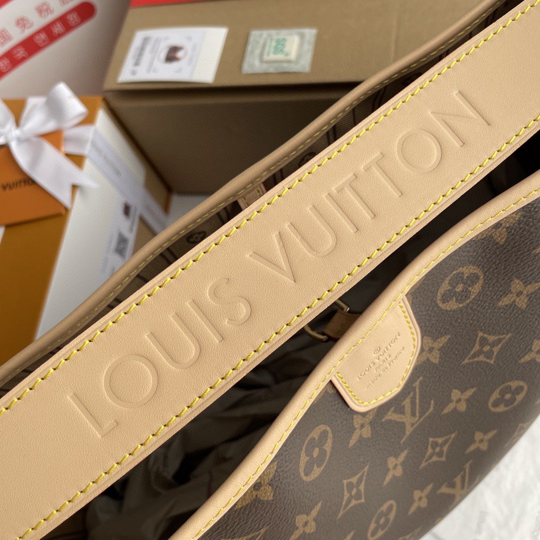 Louis Vuitton Delightful PM Monogram Canvas Natural For Women,  Shoulder Bags 33cm Louis Vuitton M40352