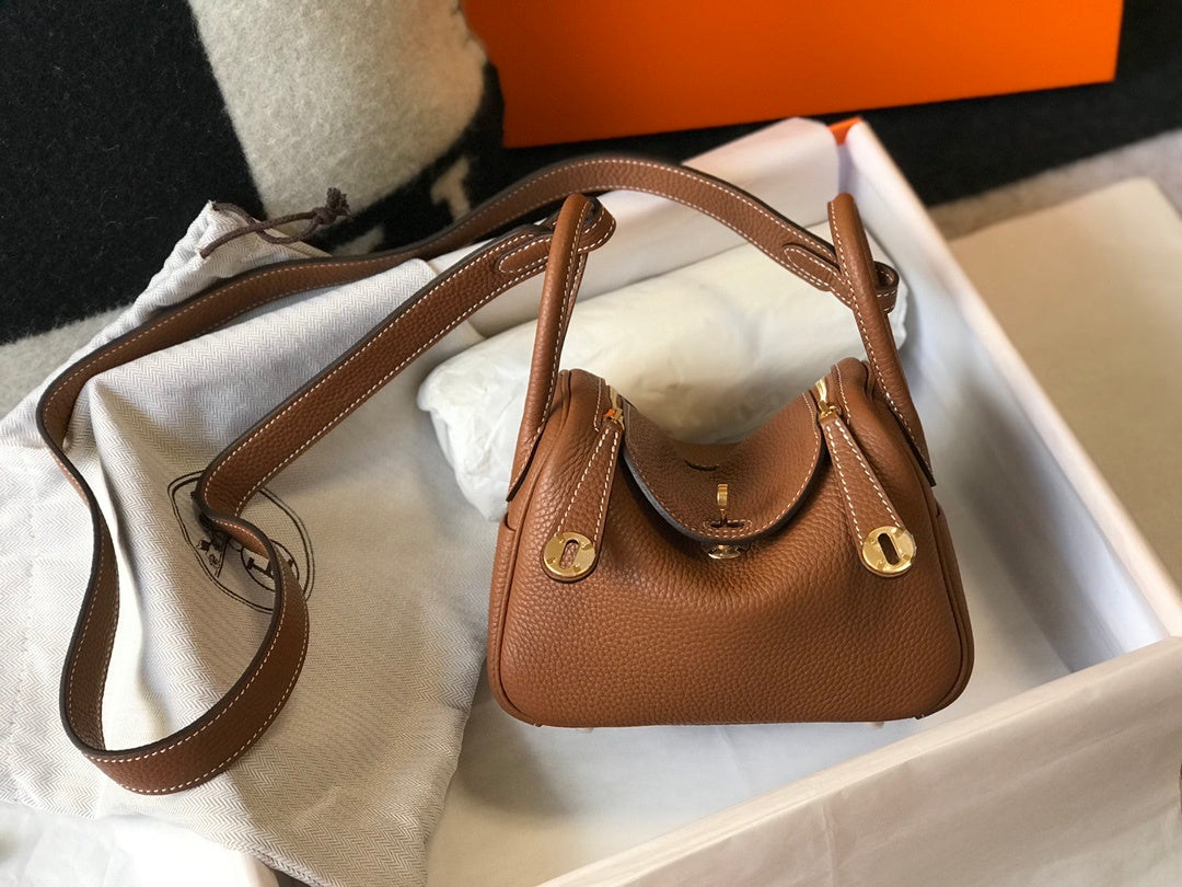 Lindy Mini ClemenBag Brown For Women, WomenÃ¢â‚¬â„¢s Handbags, Shoulder And Crossbody Bags 7.5in/19cm