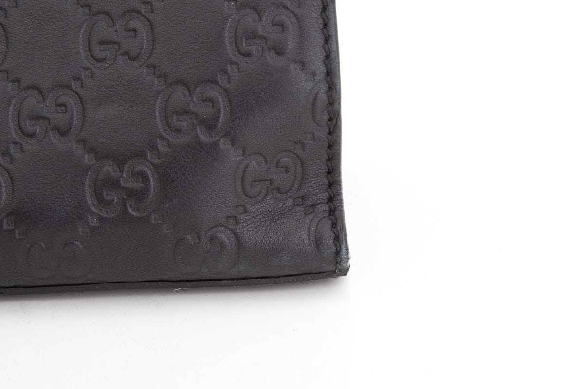 Gucci Black Guccissima Chain Shoulder Handbag
