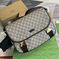 Gucci Messenger Bag Shoulder Bag Beige Gucci Supreme Canvas For Women,Men 12.9in/33cm 2101214094842