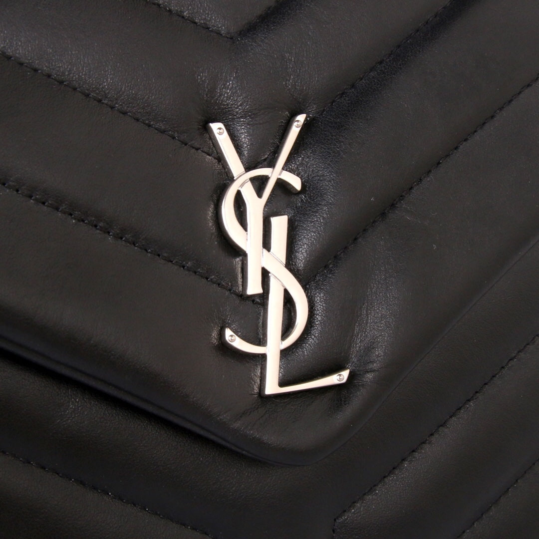 Top Quality Loulou Small Chain Bag In MatelassÃ© "Y" Black For Women 9.8in/23cm YSL 494699DV7261000