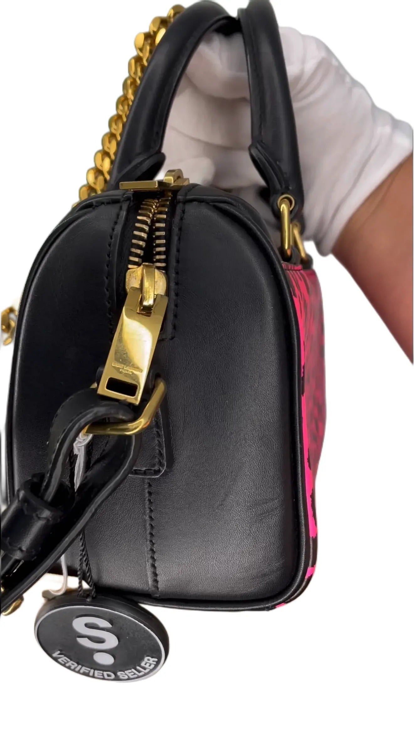 Saint Laurent Classic Baby Duffle Bag - Black Handle TT 0017