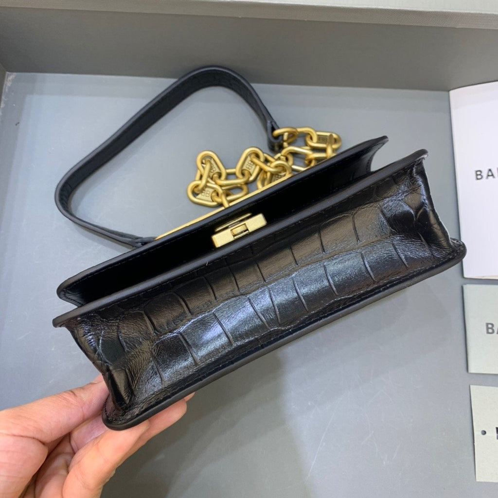 Gossip Small On Chain Shoulder Bag Black, For Women,  Bags 7.4in/19cm
