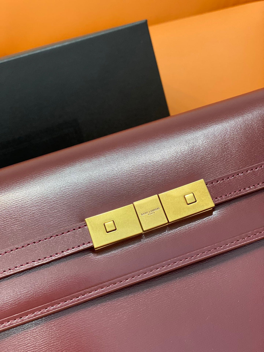 Manhattan Shoulder Bag Rouge Legion For Women 11.4in/29cm YSL 5792710SX0W6475