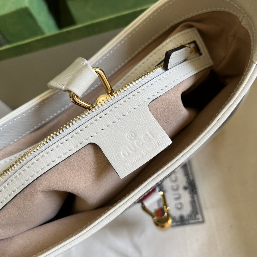 Jackie 1961 Small Shoulder Bag Beige And Ebony Supreme Canvas For Women 11in/28cm 636706 HUHHG 9794