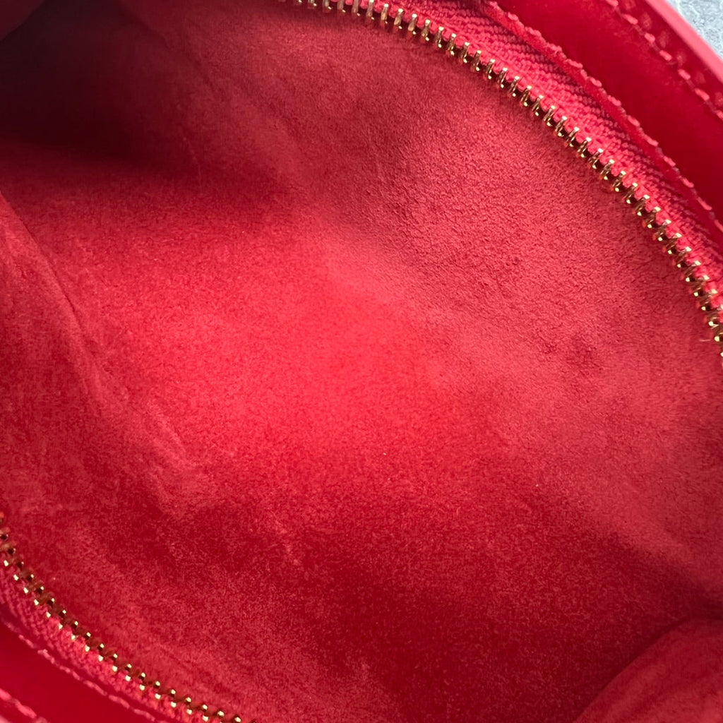 Celine Cuir Triomphe Shoulder Bag Red For Women 9.4in/24cm