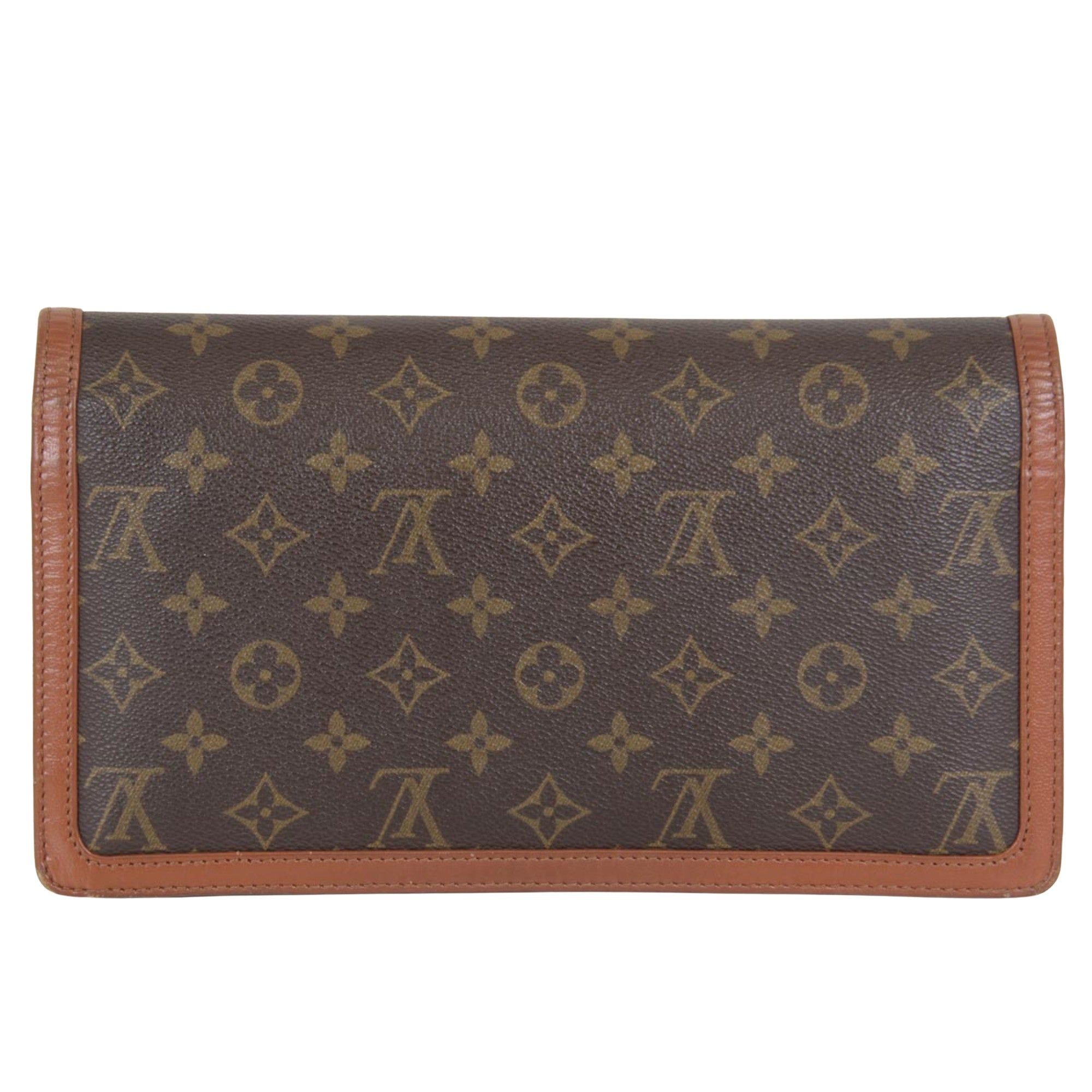 Louis Vuitton Pochette Dame  Canvas Clutch Bag