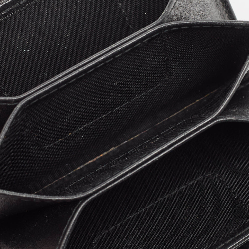 Dior Black Cannage  Leather Lady Dior 5 Gusset Card Holder..