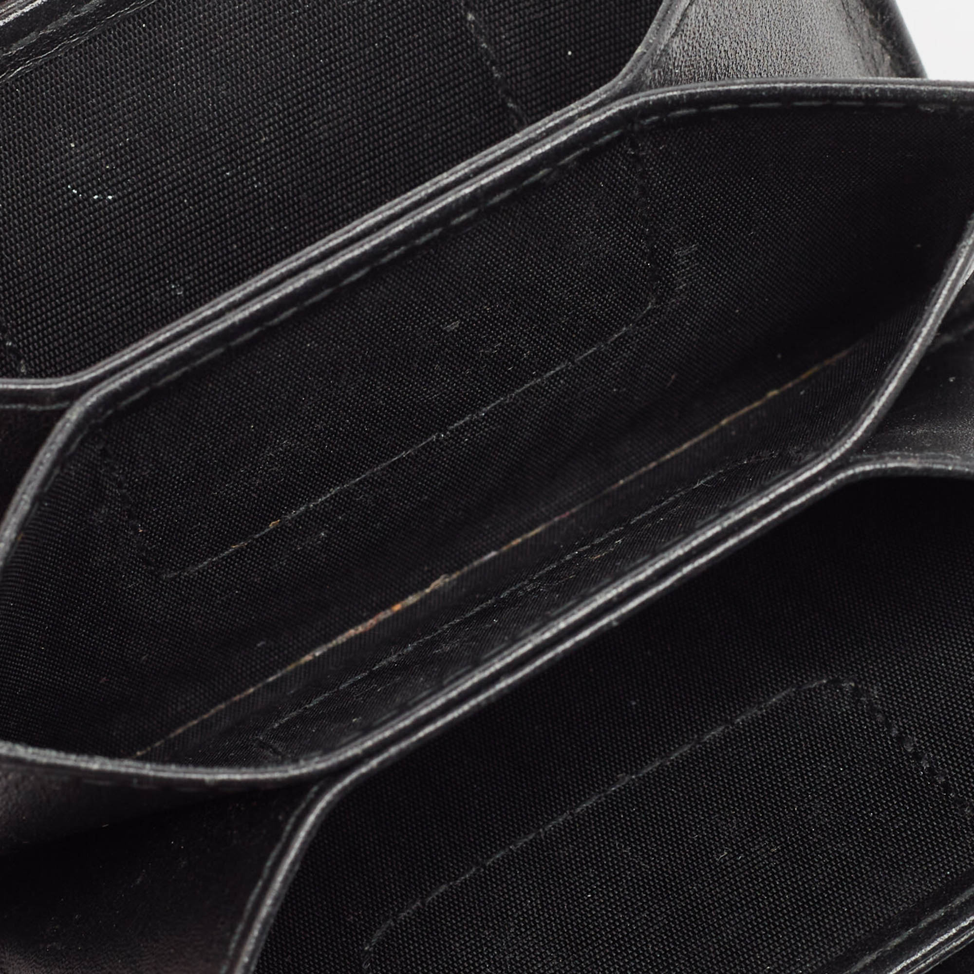 Dior Black Cannage  Leather Lady Dior 5 Gusset Card Holder..